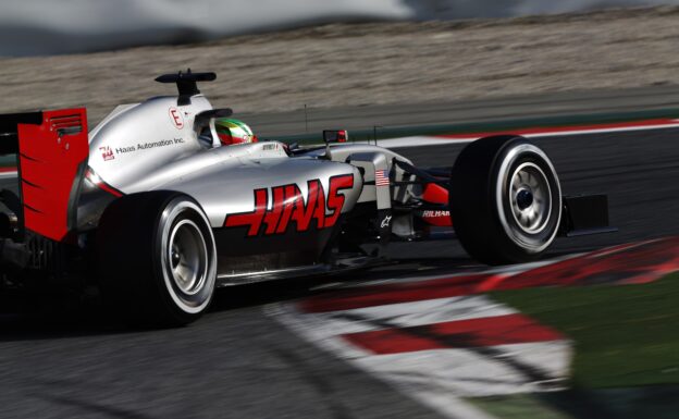 Esteban Gutierrez driving the Haas VF-16