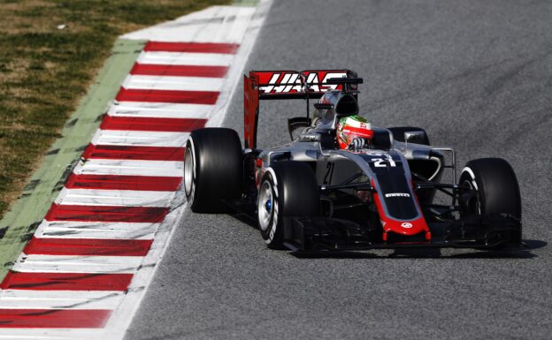 Esteban Gutierrez driving the Haas VF-16