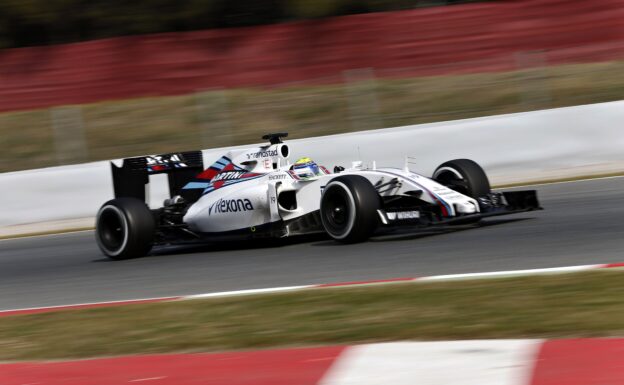 Felipe Massa driving the Williams FW38