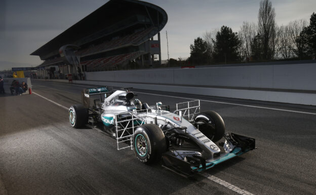 Nico Rosberg driving the Mercedes W07