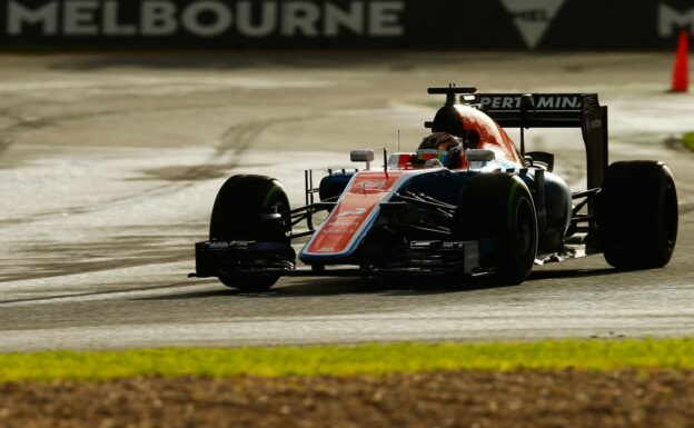 Pascal Wehrlein driving the Manor MRT05