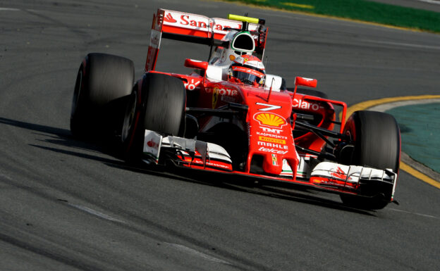 Kimi Raikkonen in his Ferrari SF16-H