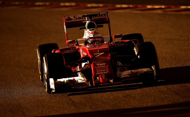 Kimi Raikkonen driving the Ferrari SF16-H