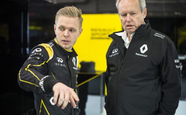 Kevin Magnussen & Jerome Stoll (Renault Sport F1 team president )