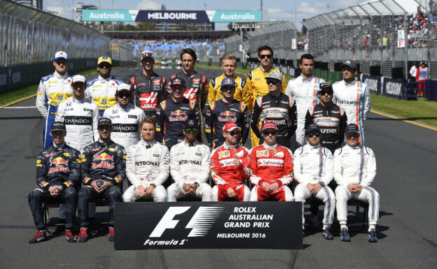 All F1 drivers that started the 2016 F1 season