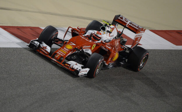 Kimi Raikkonen driving his Ferrari SF16-H