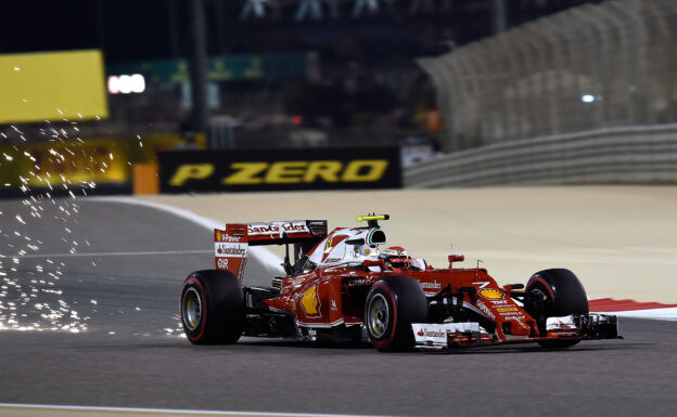 Kimi Raikkonen sparkling in his Ferrari SF16-H