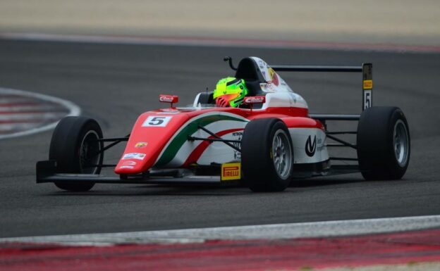 Mick Schumacher driving his F4 race car