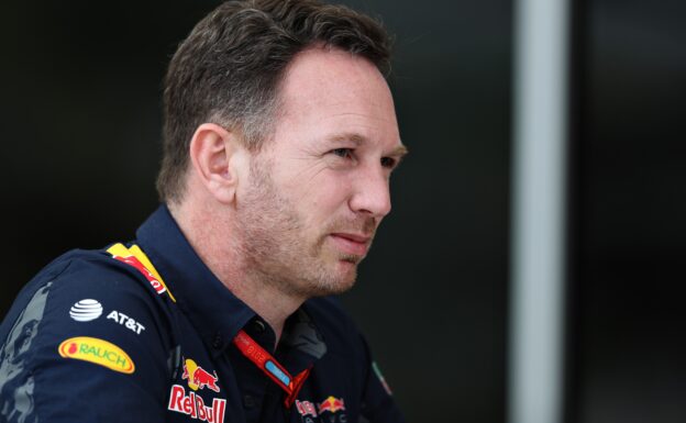 Red Bull Racing Team Principal Christian Horner in the Paddock during practice for the Bahrain Formula One Grand Prix at Bahrain International Circuit on April 1, 2016 in Sakhir, Bahrain. (Photo by Mark Thompson/Getty Images)