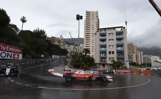 Sebastian Vettel drives his Ferrari SF16-H at Monaco