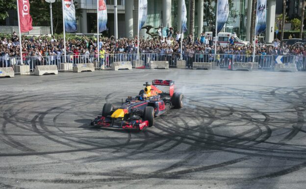 Red Bull F1 Show Run, Beirut - Carlos in action