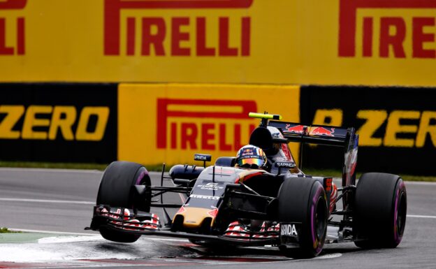 Carlos Sainz driving the Toro Rosso STR11 at Canadian