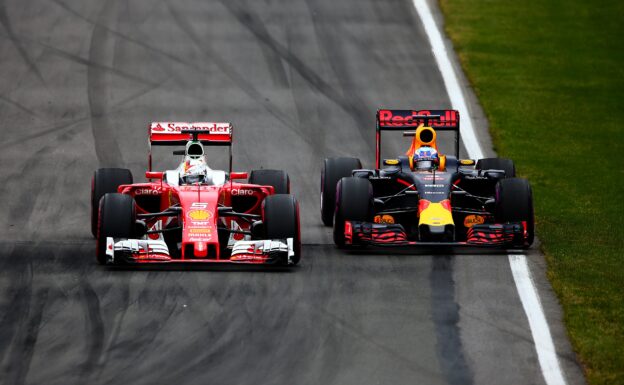 Sebastian Vettel, Ferrari Daniel Ricciardo, Red Bull