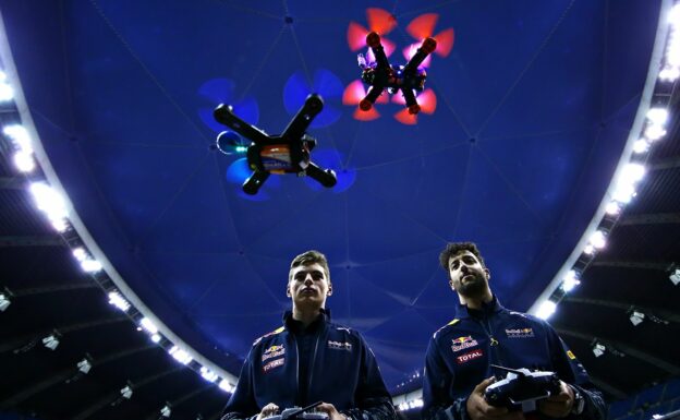 Daniel Ricciardo and Max Verstappen Drone On