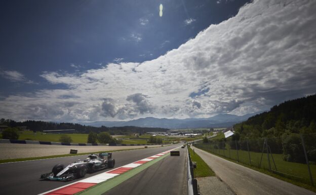 Mercedes Team at Redbull Ring at Austrian GP 2016