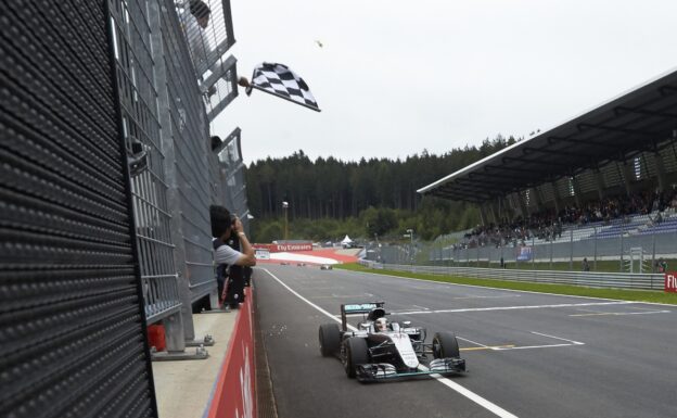 Lewis Hamilton Mercedes W07 at Redbull Ring Austrian GP 2016