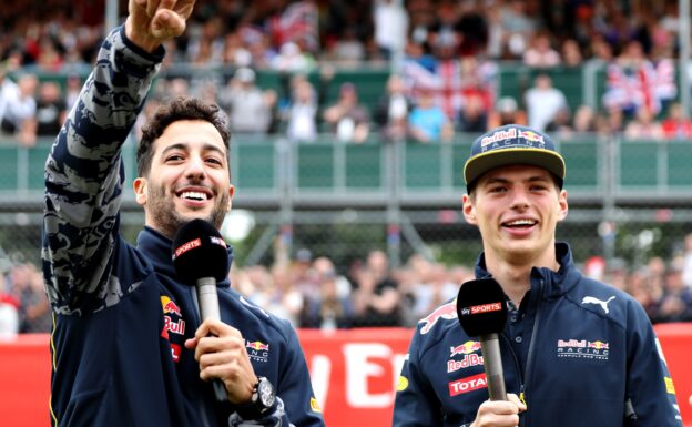 Daniel Ricciardo and Max Verstappen