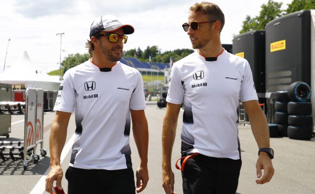 Fernando Alonso and Jenson Button.