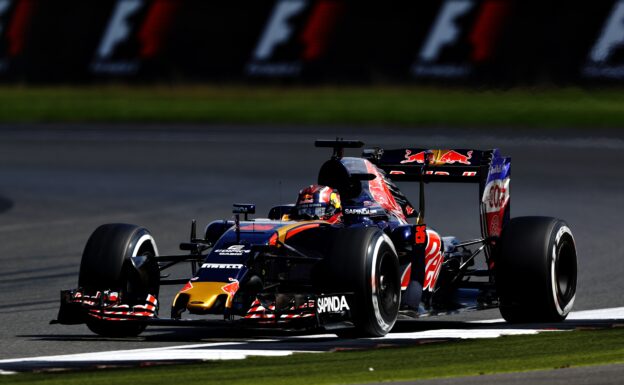 Daniil Kvyat of Russia driving the (26) Scuderia Toro Rosso STR11 Ferrari