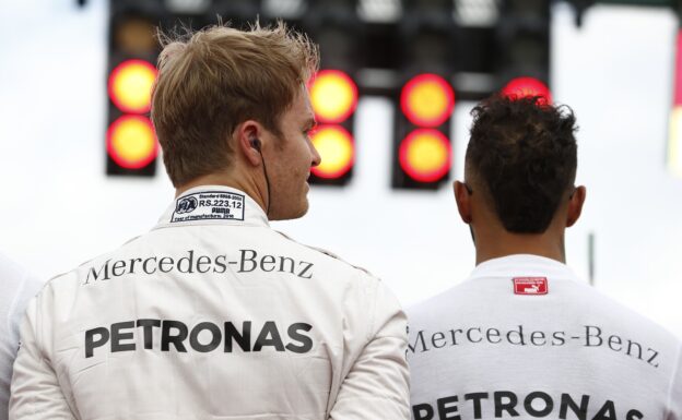 Nico Rosberg and Lewis Hamilton