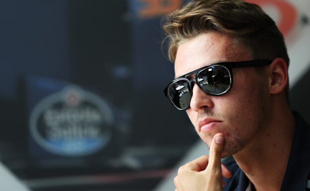 SPA, BELGIUM F1/2016: Daniil Kvyat of Scuderia Toro Rosso talks to the media during previews.