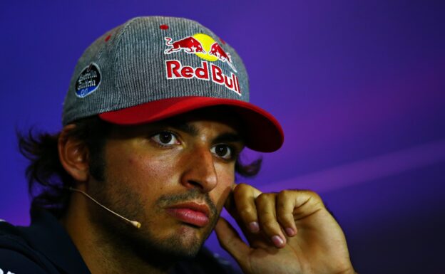 MONZA, ITALY F1/2016: Carlos Sainz Scuderia Toro Rosso in the Drivers Press Conference during previews for the Formula One Grand Prix.