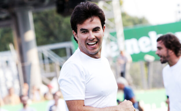 Sergio Perez Sahara Force India F1 at the charity 5-a-side football match. Monza-Italian Grand Prix 2016.