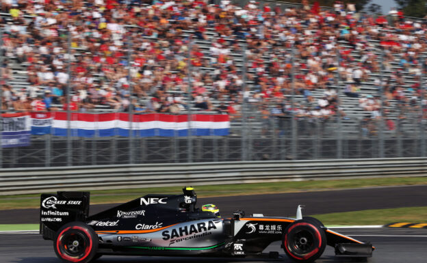 Sergio Perez Sahara Force India F1 VJM09. Monza-Italian Grand Prix 2016.