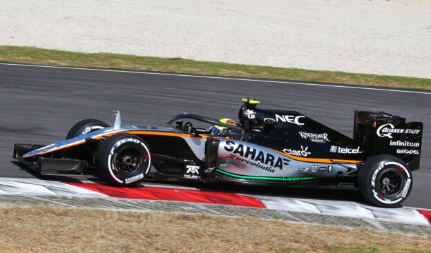 Sergio Perez (MEX) Sahara Force India F1 VJM09 with the Halo cockpit cover. Malaysian Grand Prix 2016