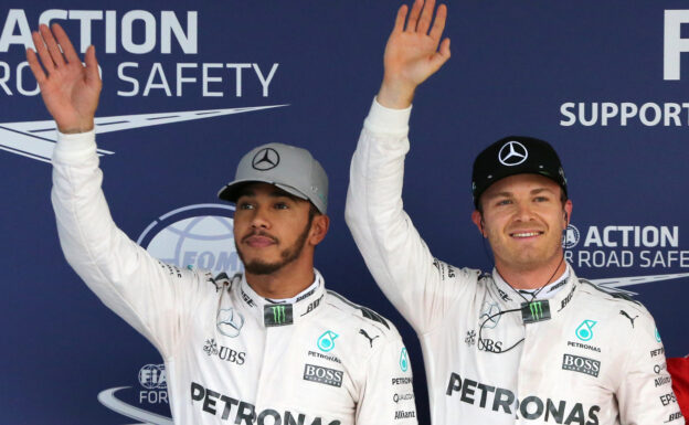 Lewis Hamilton and Nico Rosberg will start from front row at the 2016 Japanese GP