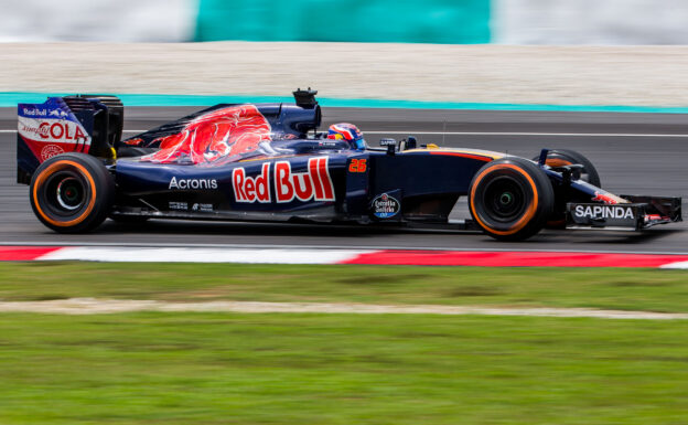 Daniil Kvyat of Scuderia Toro Rosso during qualifying for the Malaysia Formula One Grand Prix 2016