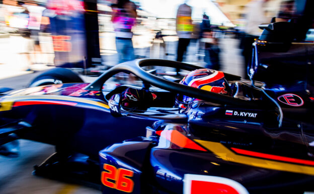 Daniil Kvyat drives with Halo during practice for the United States Formula One Grand Prix 2016.