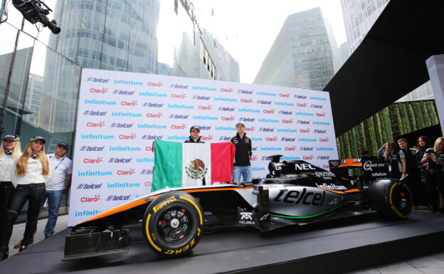 Sergio Perez & Nico Hulkenberg Force India Mexican Grand Prix 2016