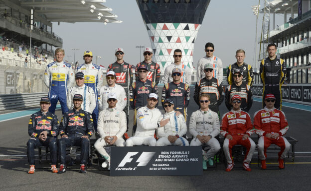 Drivers 2016 season GP ABU DHABI F1/2016