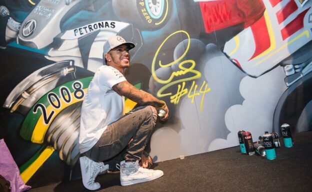 Lewis Gets Arty in São Paulo with PUMA!