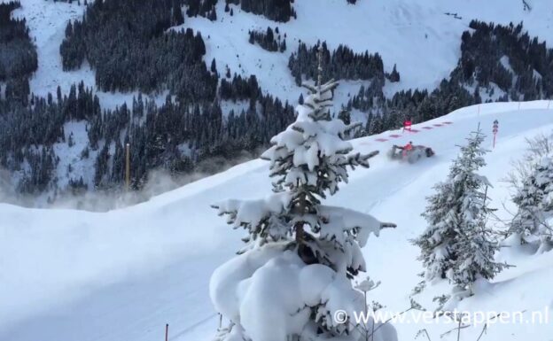 Max Verstappen F1 Snow Demo Red Bull RB7 Hahnenkamm, Kitzbühel, 14/01/2016