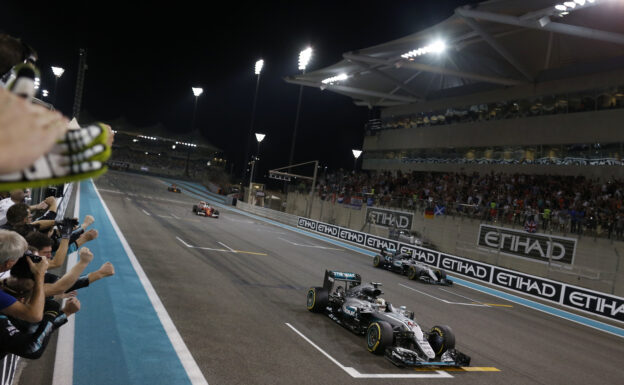 Formula One - MERCEDES AMG PETRONAS, Abu Dhabi GP 2016. Lewis Hamilton, Nico Rosberg;