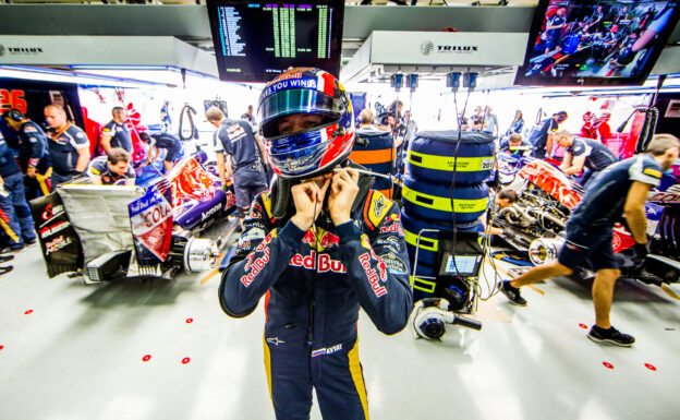 Daniil Kvyat during practice for the Formula One Grand Prix of Brazil at Autodromo Jose Carlos 2016