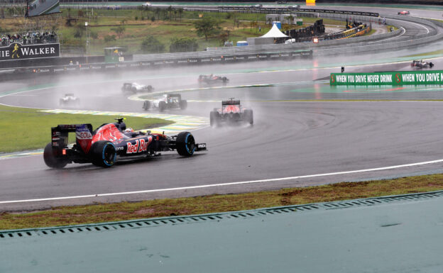 Carlos Sainz on track during the Formula One Grand Prix of Brazil at Autodromo Jose Carlos Pace 2016