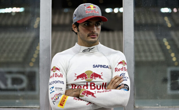 Carlos Sainz during previews for the Abu Dhabi Formula One Grand Prix at Yas Marina Circuit.