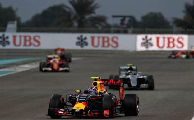 Max Verstappen on track during the Abu Dhabi Formula One Grand Prix at Yas Marina Circuit 2016