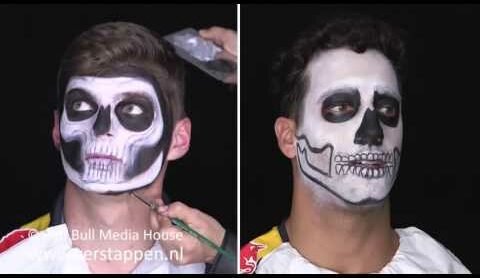 Time-lapse: Max Verstappen and Daniel Ricciardo in Dia de Muertos face paint, Mexico GP, 28/10/2016