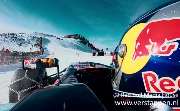 Max Verstappen vs. Aksel Lund Svindal on top of Hahnenkamm mountain, Kitzbühel, 14/01/2016