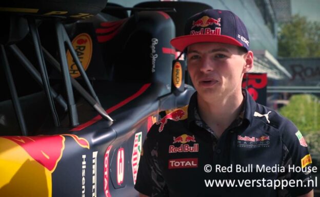 Max Verstappen visits the Red Bull Racing factory