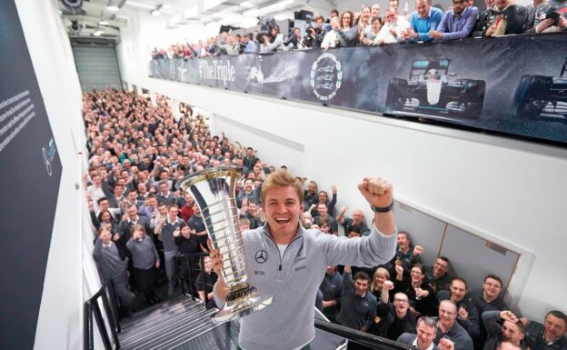 Nico Rosberg Returns to Brackley as F1 World Champion