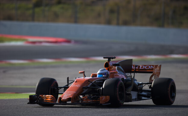 McLaren MCL32 Honda driven by Fernando Alonso, Circuit de Catalunya Testday 1 (2017)