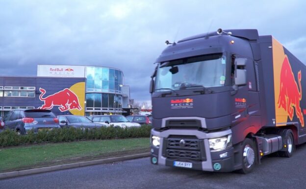 Red Bull Racing Trucks heading to F1 test in Barcelona