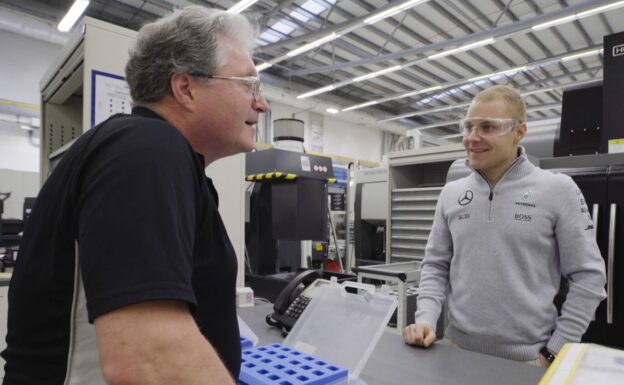 Valtteri Bottas Gets First Glimpse of 2017 Mercedes F1 Engine