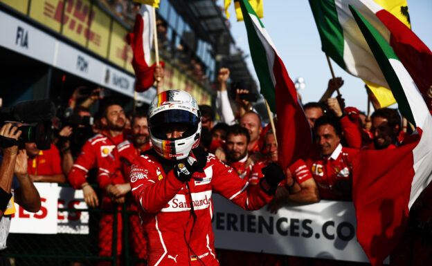 Sebastian Vettel Ferrari SF70H winner Albert Park, Melbourne, Australia. Sunday 26 March 2017.