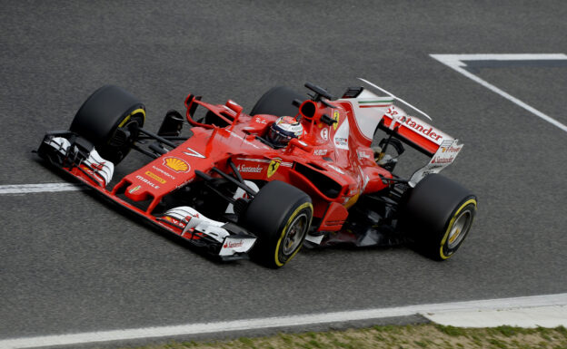 Kimi Raikkonen, Ferrari SF70H testing Catalunya Circuit, Spain